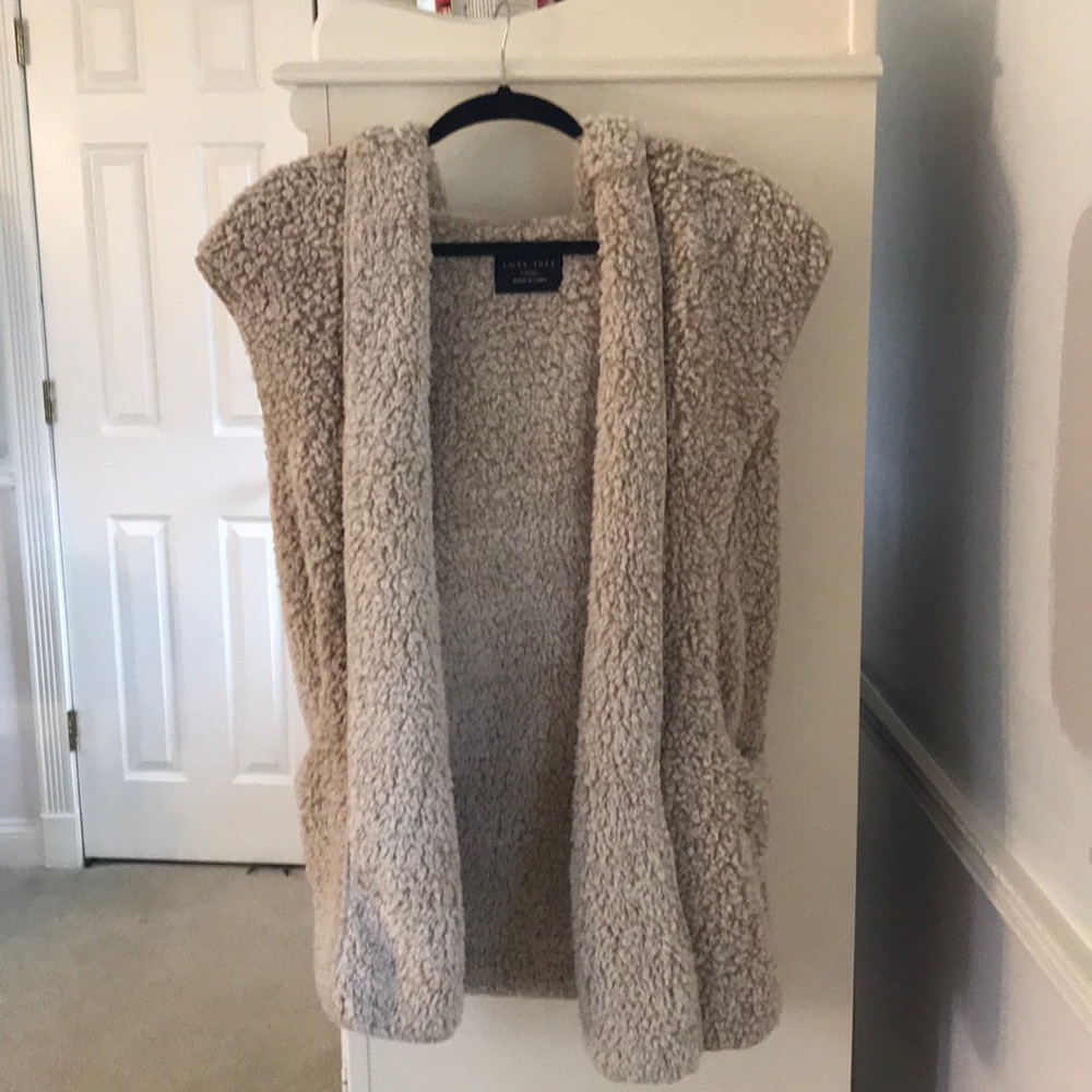 Sherpa long vest